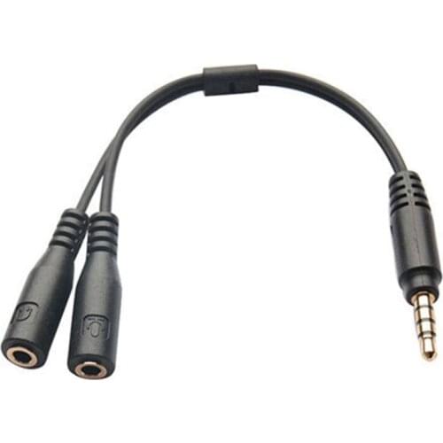 3.5mm Headphone Splitter Cable Y Audio Jack Splitter Extension Cable 3.5mm Male To 2 Port Female Stereo Audio Splitter Cable