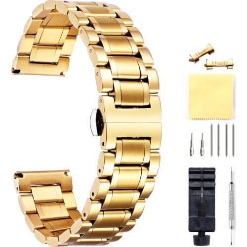 Metal Stainless steel Watch Bands for Seiko Bracelet for Luxury Watch for Tissot Strap Mens Watch Belt Wrist Band Accessories