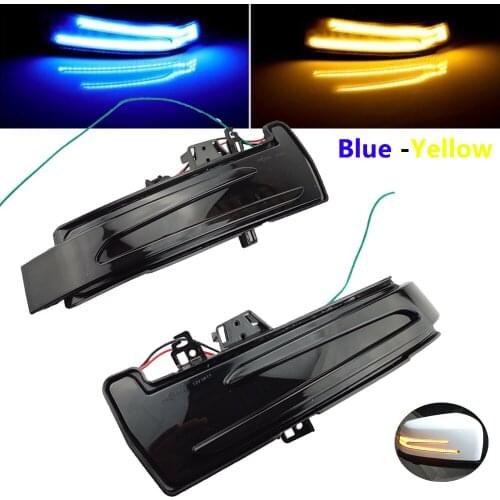 2PCS LED Dynamic Blinker Turn Signal Side Rearview Mirror Indicator Light For Mercedes Benz W204 W176 W212 GLA GLK CLA CLS Class