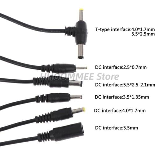 High Quality Adapter Output Power Cord DC Male Plug Cable 2.5*0.7/3.5*1.35/4.0*1.7/5.5*2.1mm