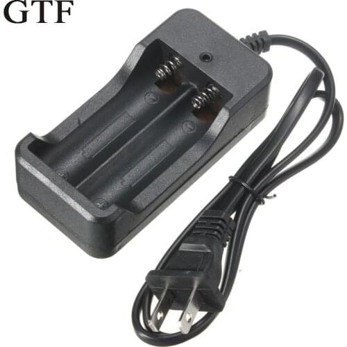 Gtf 18650 battery charger, double 100 v-240v battery charger with new charger/ue for 2-battery parts li-18650