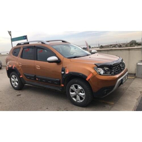 For DACIA DUSTER Rain Wind Deflector 2017-2020 Sunshade Curtains Car Windshield Auto Accessory Universal Spilitter Mud Flaps