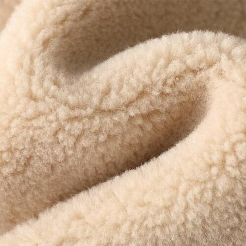 Winter Real Women Autumn Sheep Fur Jacket Korean Solid Warm Woolen Coat Abrigos Mujer Invierno 2020 Ydf202 YY648