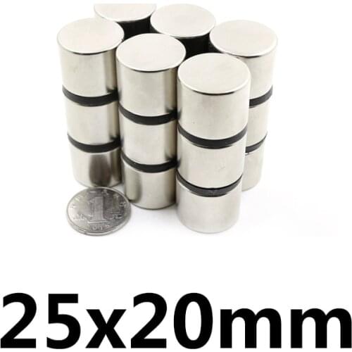 1/3/5/10PCS 25x20 mm Thick Powerful Strong Magnetic Magnets 25mmx20mm Permanent Neodymium Magnet 25x20mm Round Magnet 25*20 mm