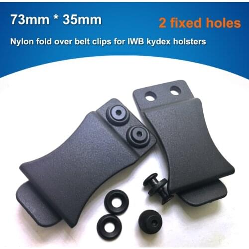 1pcs/set.73mm x 35mm Nylon Fold Over Belt Clips with screw for IWB Kydex Holsters