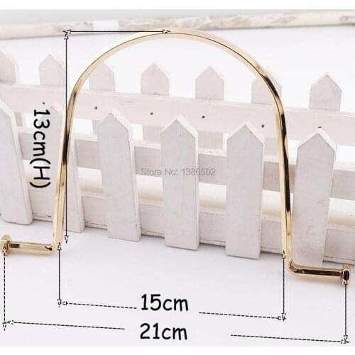 2pcs/lot Gold Color Metal Purse Handle Bag handbag frame Diy Handmade Accessories