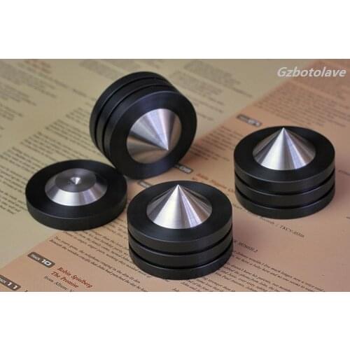 4pcs D49mm Sound Isolation Feet Speaker Spikes HIFI Audio Cones Mounts