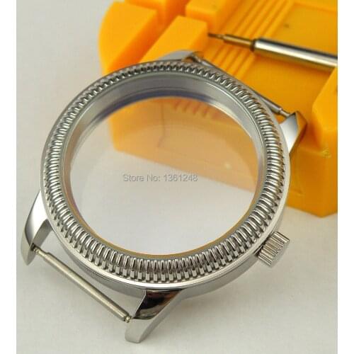 44mm Watch vintage CASE stainless steel fit 6498 6497 ETA movement C07