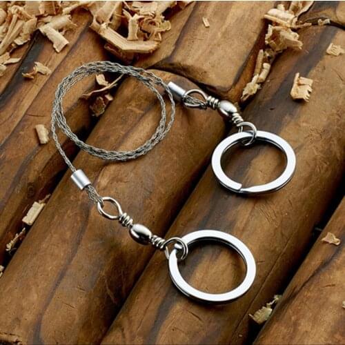 Emergency Survive Stainless Saw Travel Tools Camping Hiking Steel Kits With Finger Handle For Cutting Outdoor Accessories XNC