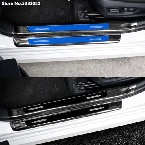 Car Sticker For Toyota Camry 2021 2020 2019 2018 Door Sill Accessories Stainless Steel Threshold Scuff Plate Interior Decoration
