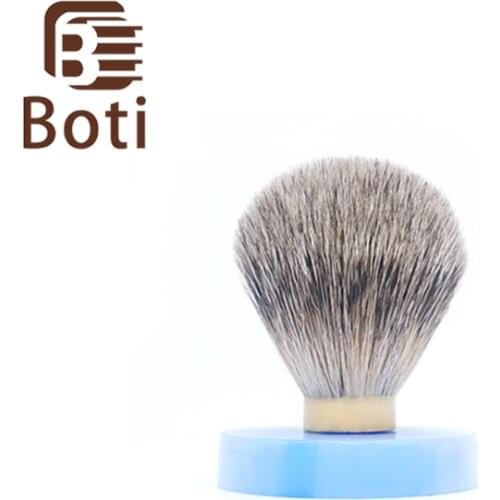 Boti Brush-Little Flying Man Pure Badger Hair Gel Tip(Class A) Bulb Type Exclusive Beard Shaping Care Tool