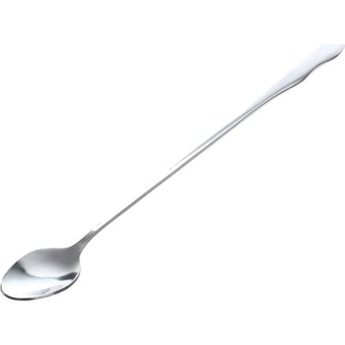10" Stainless Steel Tableware Long Handle Scoop Teaspoon