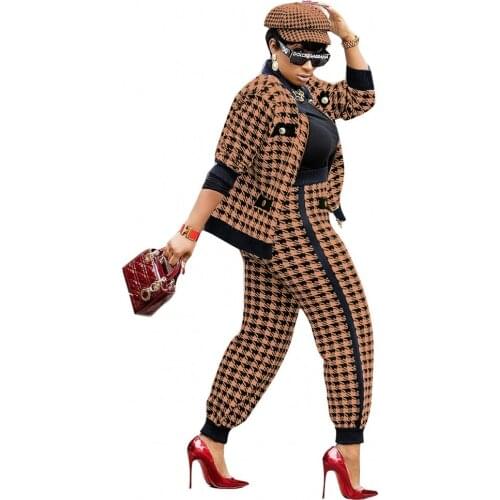 2 Piece Sets African Sets For Women 2021 New African Print Elastic Bazin Baggy Pants Rock Style Dashiki Famous Suit Lady Outfits