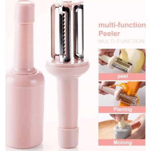 Kitchen Multifunctional Stainless Steel Three-in-one Fruit Peeler Creative Fruit And Vegetable Slicer Potato Peeler Dropship