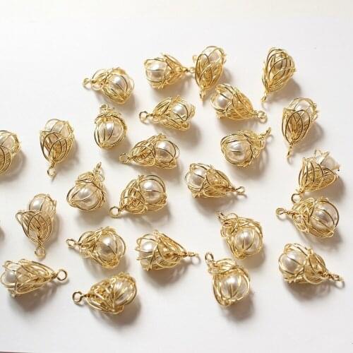 Min order 12pcs/lot beads decoration copper handmade winding flower shape charms for earring/necklace/bracelet pendant accessory