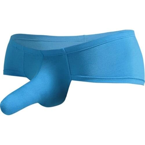 Men Mini Boxer Shorts Male Sexy Elephant Nose Big Pouch Trunk Man Underwear Man Solid Soft Tanga Lingerie Erotic Boxer