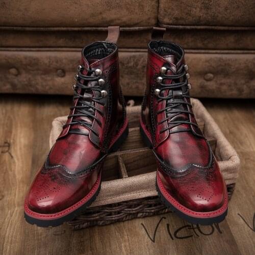 High quality split mens boots sports and leisure boots brand mens snow boots winter boots fur warm and comfortable boots large