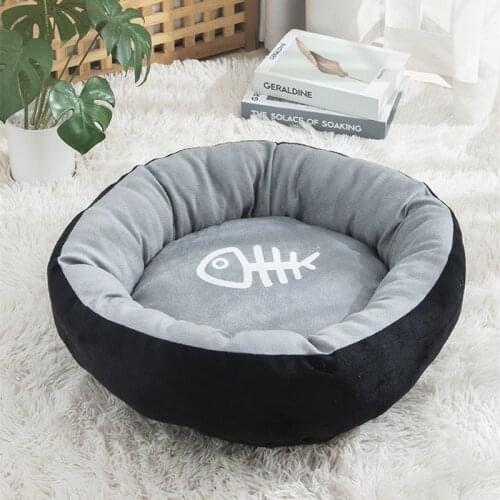 Cat Bed Small Dog Mat Cute Doghouse fish Printed Pet Mat puppy Bed Pet Cathouse Pet Supplies Cats Bed for Small Dogs&cat