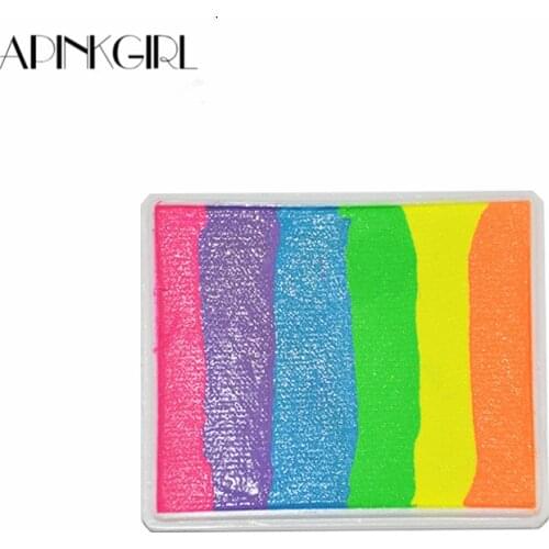 APINKGIRL 50g/set Water-based Pro Rainbow Body Paint Color Halloween Neon Face Painting Makeup Pigment Temporary Body Art Tattoo