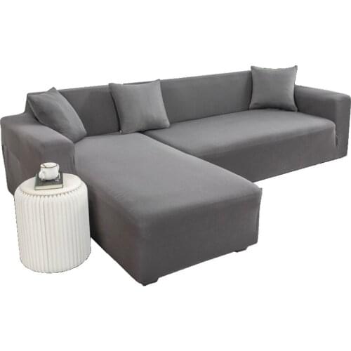 Stretch Solid Color Sofa Slipcover Elastic Sofa Covers for Living Room Sofa Chair Couch Cover Home Decor 1/2/3/4 Seater