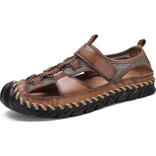 Summer Sandals For Men Classic Roman Sandals Outdoor Beach Trekking Shoes Rubber Flip Flops Casual Breathable New Big Size 48