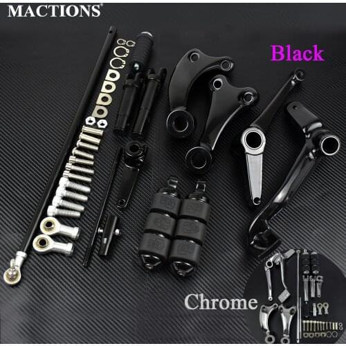 Motorcycle Forward Controls Complete Kit Foot Pegs Levers Linkages For Harley Sportster XL 883 1200 1991-2013 2014 2015 2016-20