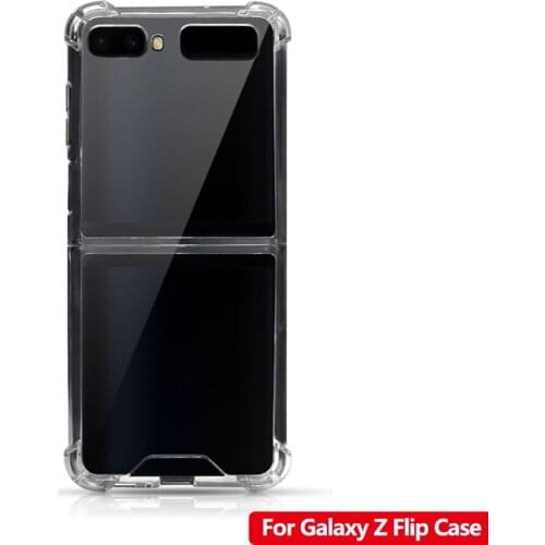 Transparent TPU Phone Case For Samsung Galaxy Z Flip 3 Shockproof Fold Case For Galaxy Z Flip 3 Mobile Phone Protective Cover