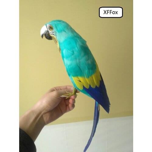 Real life light blue parrot model foam&feather simulation big parrot bird gift about 42cm xf0214