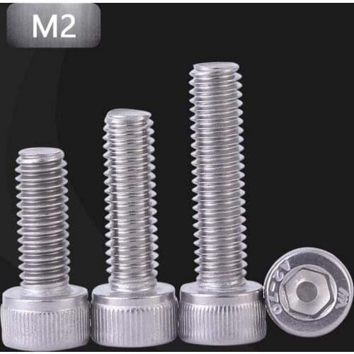 Hexagon Hex Socket Cup Head Screw M2 M2.5 M3 M4 M5 M6 304 Stainless Steel Allen Bolt Hex Screws