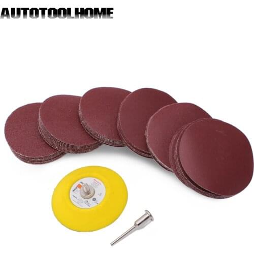 61pc/set 75mm 80-600 Mixed Grit Sander Disc Sanding Disk Sand Paper with 3 inch Polish Pad Plate for Dremel 4000 Abrasive Tools