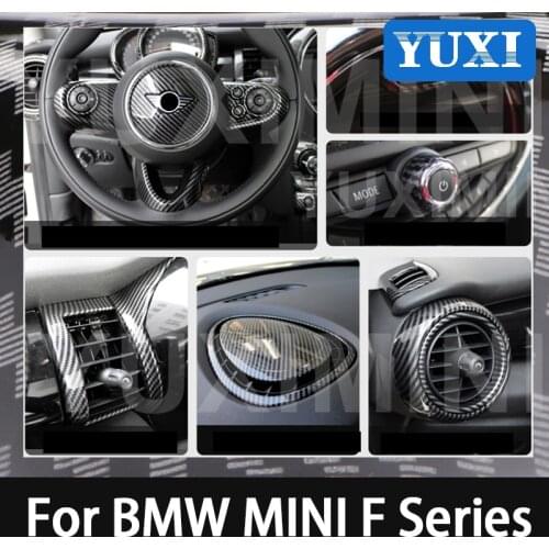 Car Interior Supplies Carbon Sticker Protective Shell Decorative Cover For BMW MINI ONE Cooper S F54 F55 F56 F57 F60 Countryman