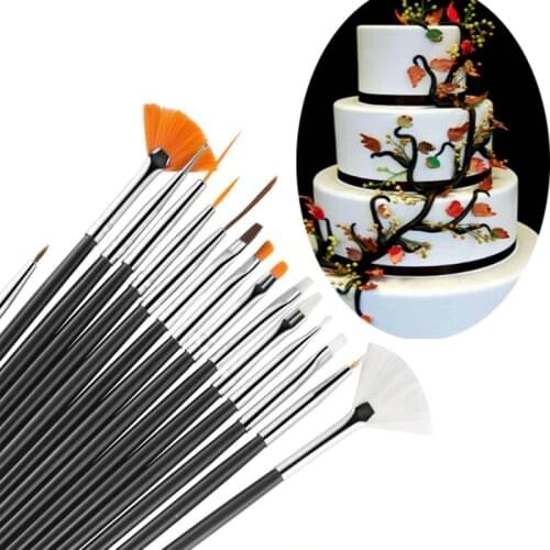 Cake Decorating Icing Pastry Brushes Tools Baking Accessories Multifunction Fondant Cake Painting Brush Nail Art Brush Pen Model