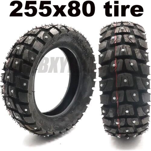 High Quality 10 Inch Wear-Resistant Winter Snow Tire 255x80 Off-road Outer Tires for Kugoo m4 Pro ZERO 10X Kaabo Mantis 10x3