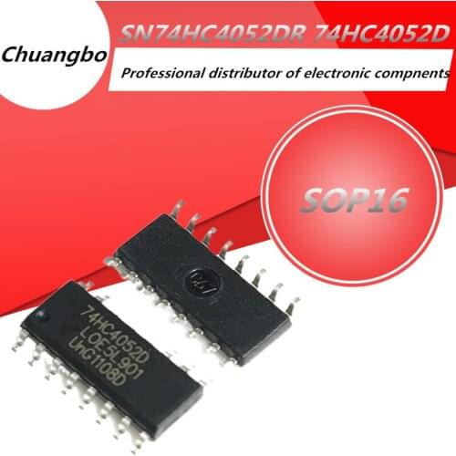 10pcs 74HC4052 74HC4052D SN74HC4052DR SOP16 Brand new original IC