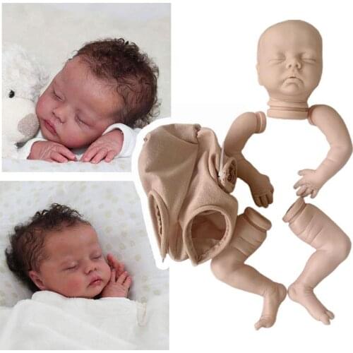 18 Inch Silicone Simulation Baby 45cm Cute Dolls Body Dolls Unassembled Parts Non-toxic Color Soft DIY Z3B9
