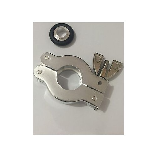 2PCS KF10 Aluminum Vacuum Clamp Pump Flange Fitting Parts W O-ring and Bracket XWJ