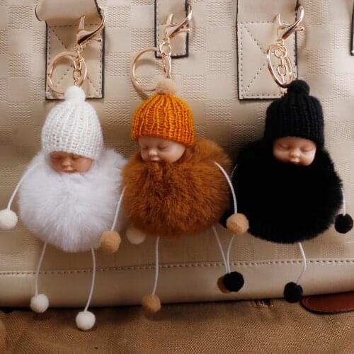 5pcs/lot Sleep Baby Artificial Rabbit Hair Ball Soft High Quality Wedding Gift for Friends Party Gift Wedding Decoration