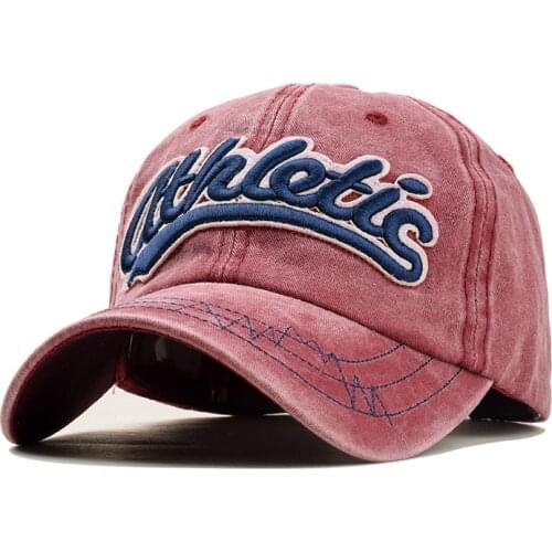 New three-dimensional letter embroidery baseball cap men and women sports shade cap cotton wild washed trucker hats adjustable