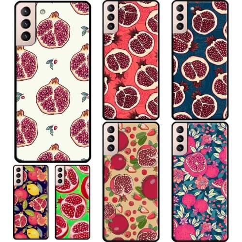 Tropical pomegranate pattern Soft Case For Samsung Galaxy S21 Ultra S20 FE S8 S9 S10 Note 10 Plus Note 20 Ultra Coque