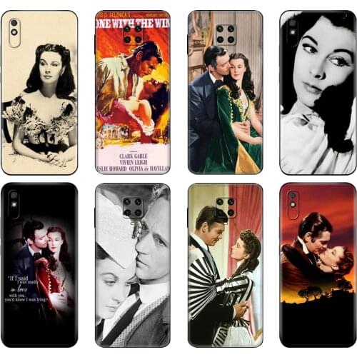 Black tpu Case For Xiaomi Redmi 7A 8 8A 9 9A 9C Case Redmi Note 8T 8 Pro T Note 9 9S 9 Pro Case Gone With The Wind