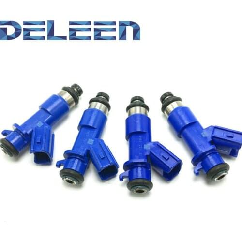 Deleen 4x High impedance Fuel Injector FJ983 / 16450-RWC-A01 With Ap-01 For Honda Car Accessories