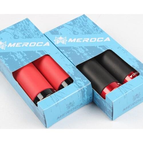 MEROCA MTB Bike Lockable Silicone Handle Grip 22.2*130mm Handlebar Tape Ultralight Shock-absorbing Silicon Bicycle Grips Set