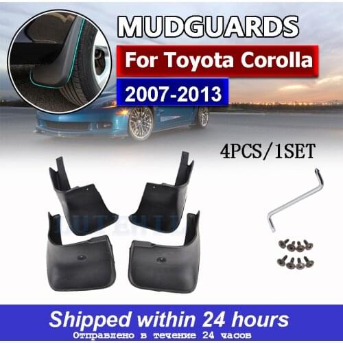 For Toyota Corolla Altis E140 2007-2013 Mudflaps Splash Guards Mud Flap Front Rear Mudguards Fender 2008 2009 2010 Mud Flaps