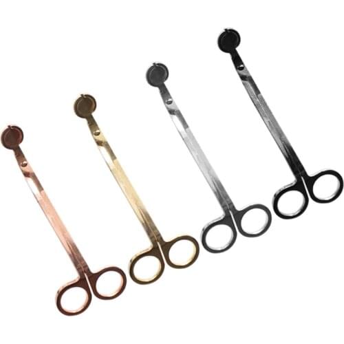 Polished Stainless Steel Wick Clipper Cutter Candle Wick Trimmer Reaches Deep Cleaner Burn Scented Candles Wicks Scissor