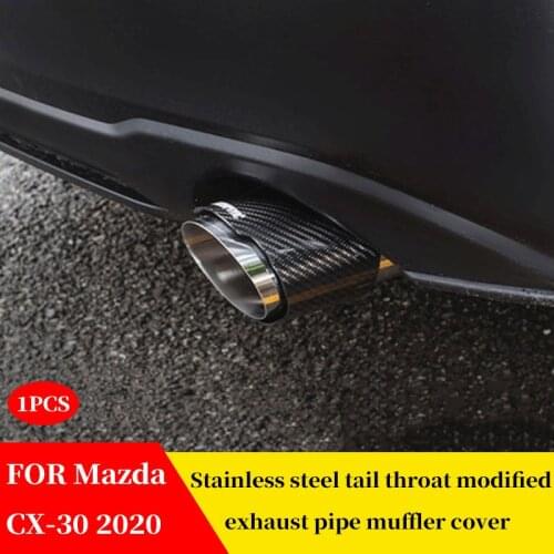 FOR Mazda CX-30 CX30 Automobile Stainless Steel Muffler Exhaust Tail Throat Liner Automobile Shape Exhaust Tail Pipe