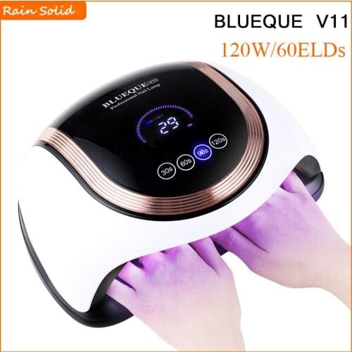 BLUEQUE V11 36/168/180W UV LED Manicure Lamp Dryer 12/42/45/60LEDS Used For Curing Gel Varnish Tool With Sensor LCD Display