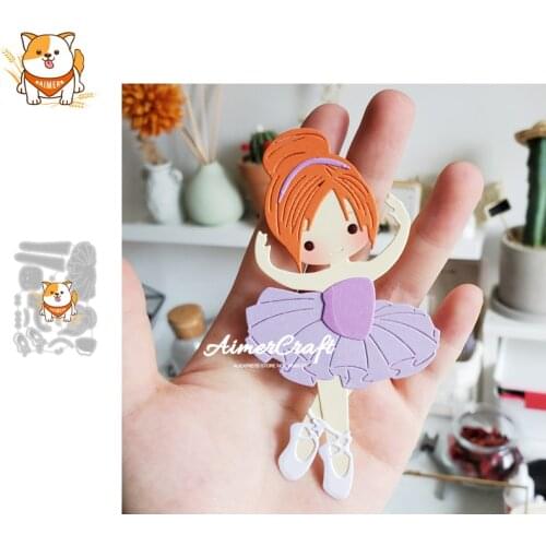 Ballet Dancer Metal Cutting Dies Mold Knife Scrapbooking Stencil DIY Embossing Craft Die Cuts Card Making New Dies For 2020