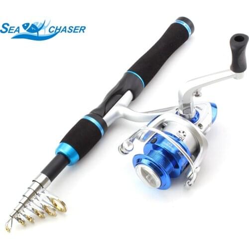 Mini ultrashort Set combination 165cm Carbon spinning Casting Fishing Rod and spinning Reel Telescopic Travel Rod
