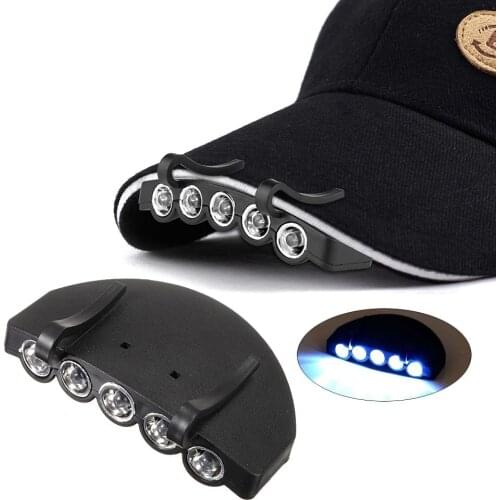 Mini Led Light Clip-On Lamp Cap Head Lamp Clip Cap Flashlight Night Fishing Night Running Light Outdoor Lighting Lampara Led