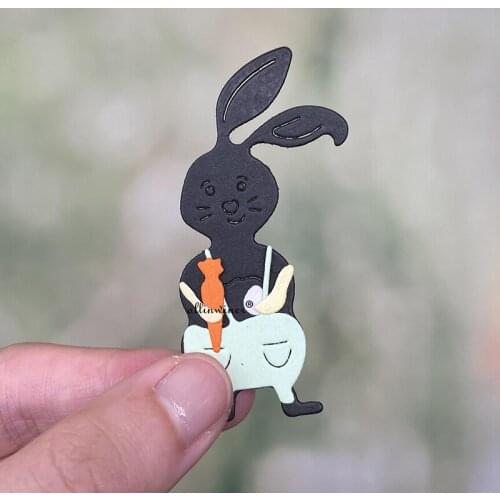 New Easter bunny carrot basket Metal Cutting Dies for DIY Scrapbooking Album Paper Cards Decorative Crafts Embossing Die Cuts